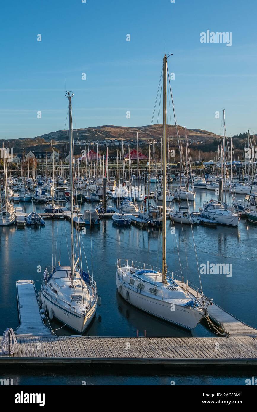 Kip Village, Inverkip, Scotland, UK December 01, 2019 Kip Marina
