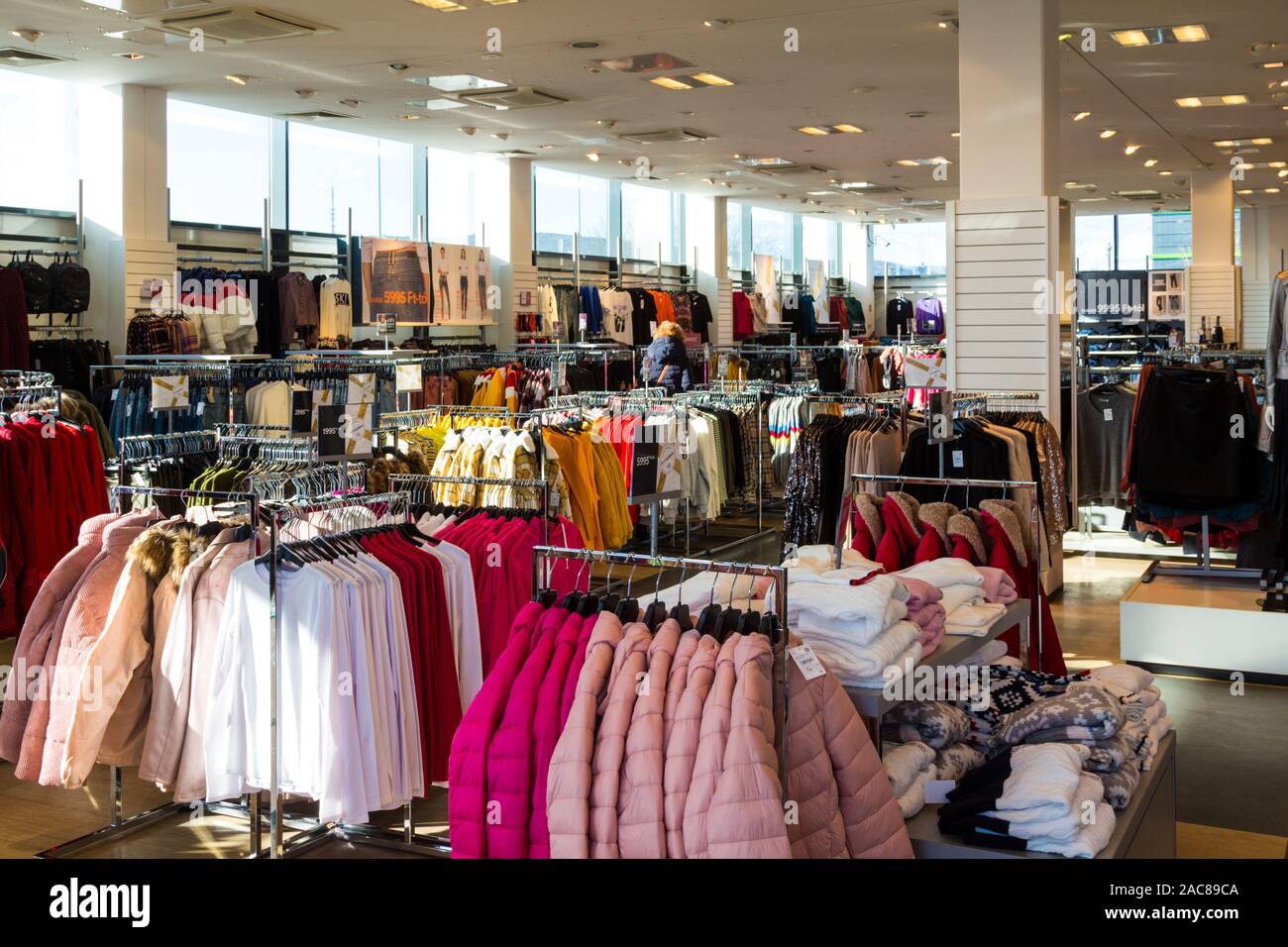 C&A shop store interior, Alphapark, Sopron, Hungary Stock Photo - Alamy