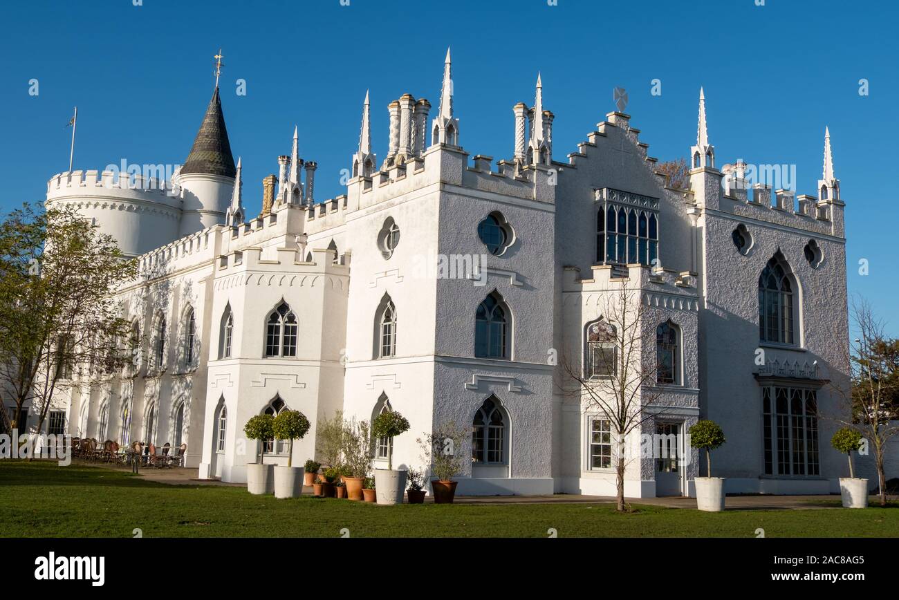 Strawberry Hill House in Twickenham, west London, UK recently restored