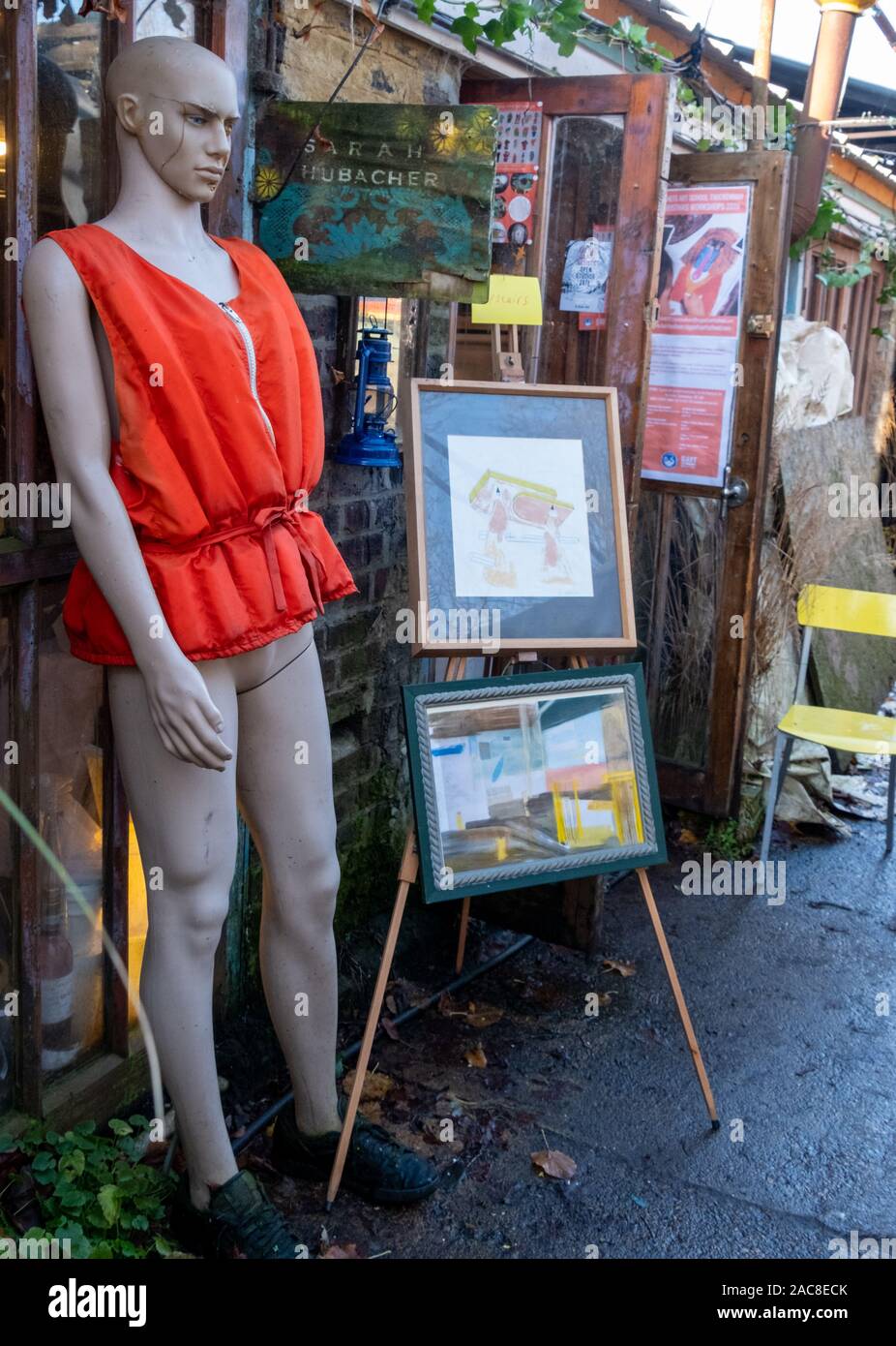 Eel Pie Island, Twickenham, UK, photographed during during open studios
