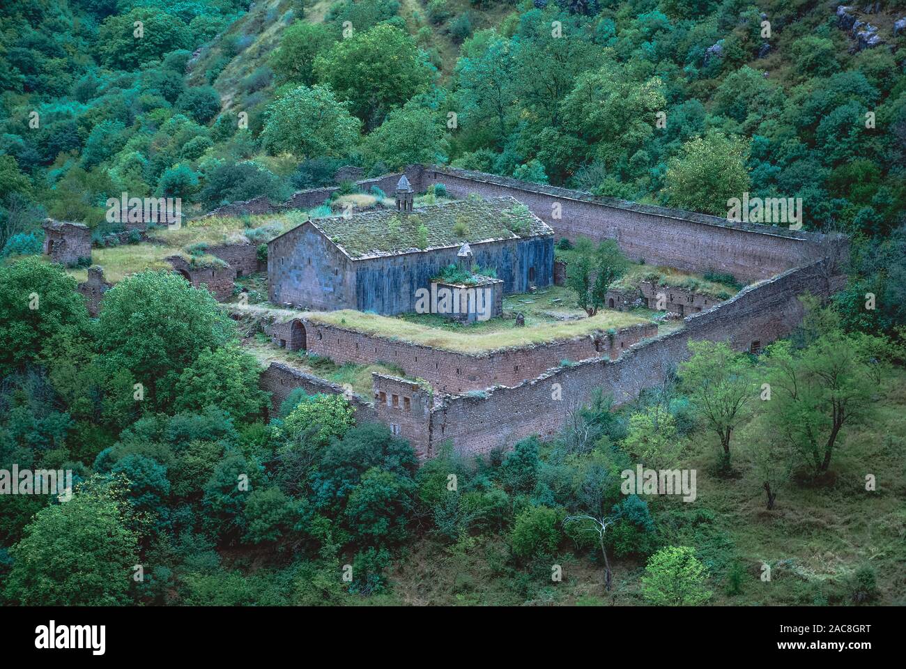 Great Hermitage of Tatev or Tatevi Mets Anapat of 17th century in Syunik Province. Stock Photo