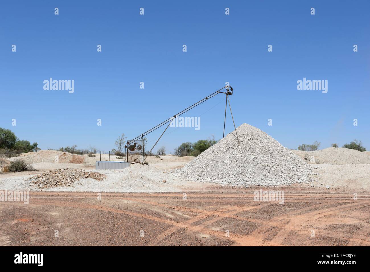 Opal Mining, New South Wales Australia High Resolution Stock