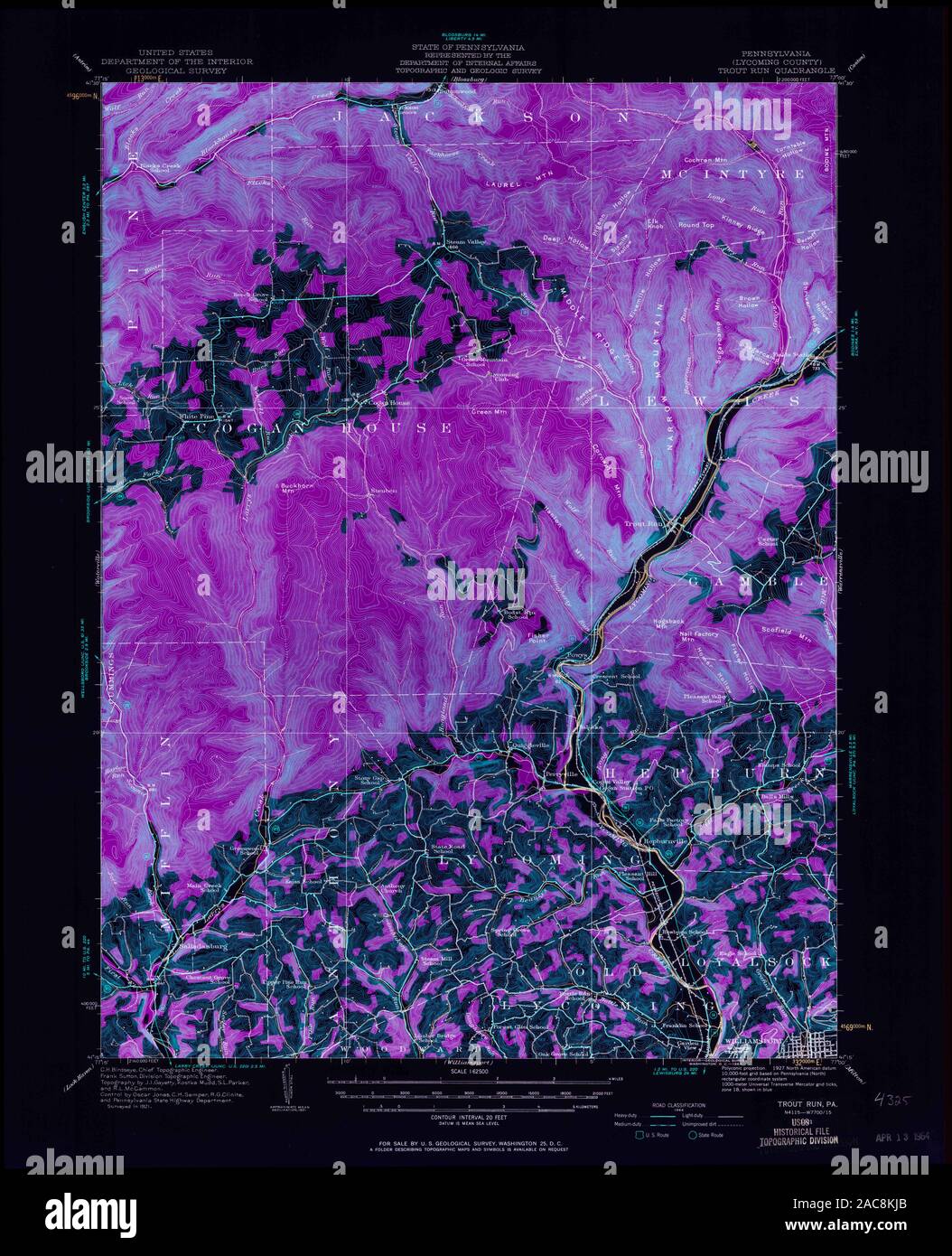 Trout run map hires stock photography and images Alamy