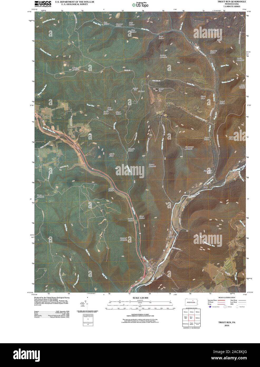 Trout run map hires stock photography and images Alamy