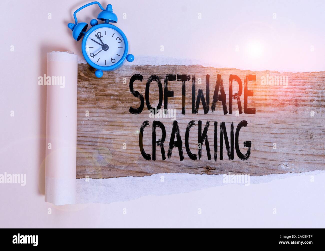Text sign showing Software Cracking. Business photo showcasing ...