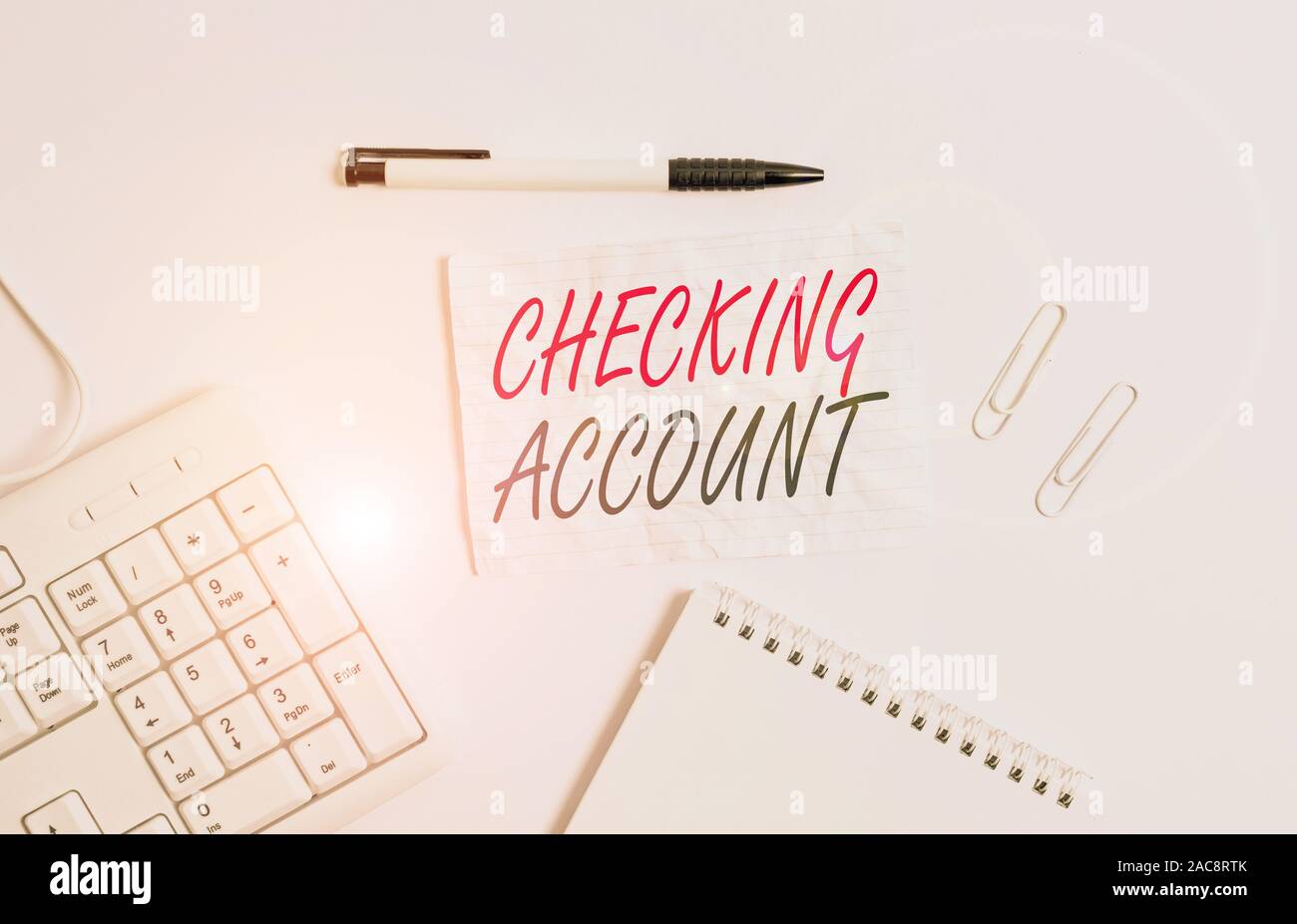 Text sign showing Checking Account. Business photo showcasing bank ...