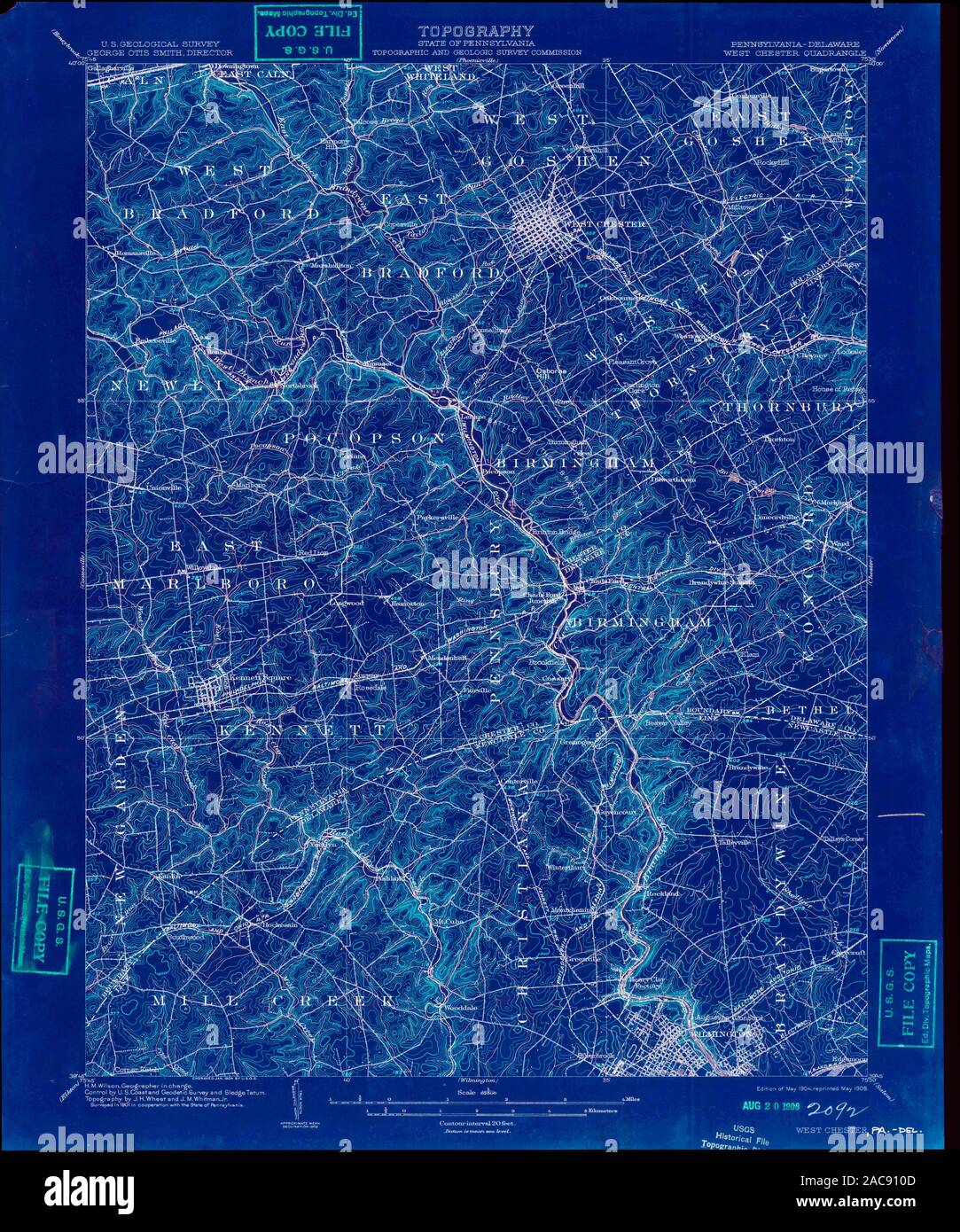 West chester pennsylvania map hires stock photography and images Alamy