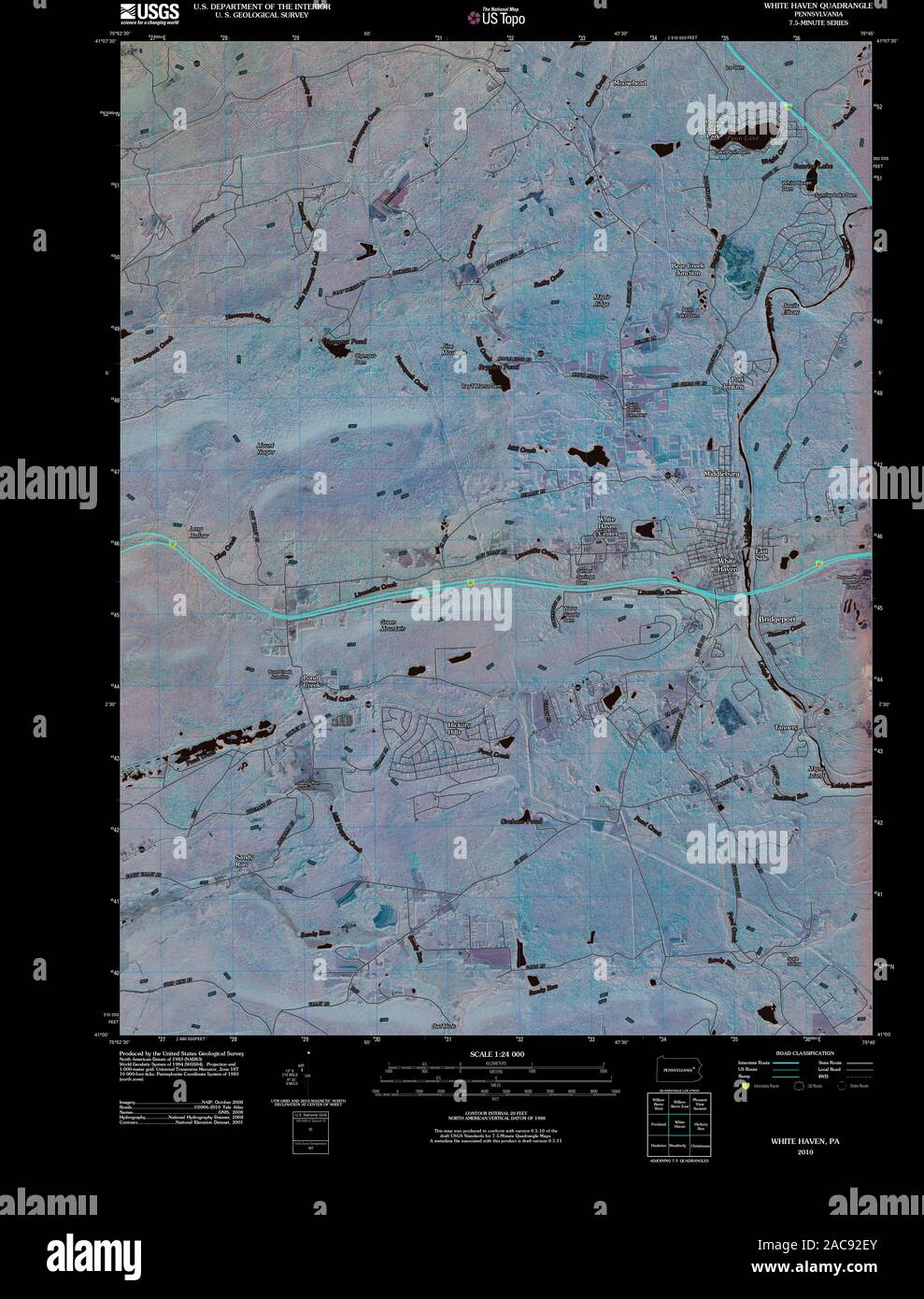 Map of white haven hires stock photography and images Alamy