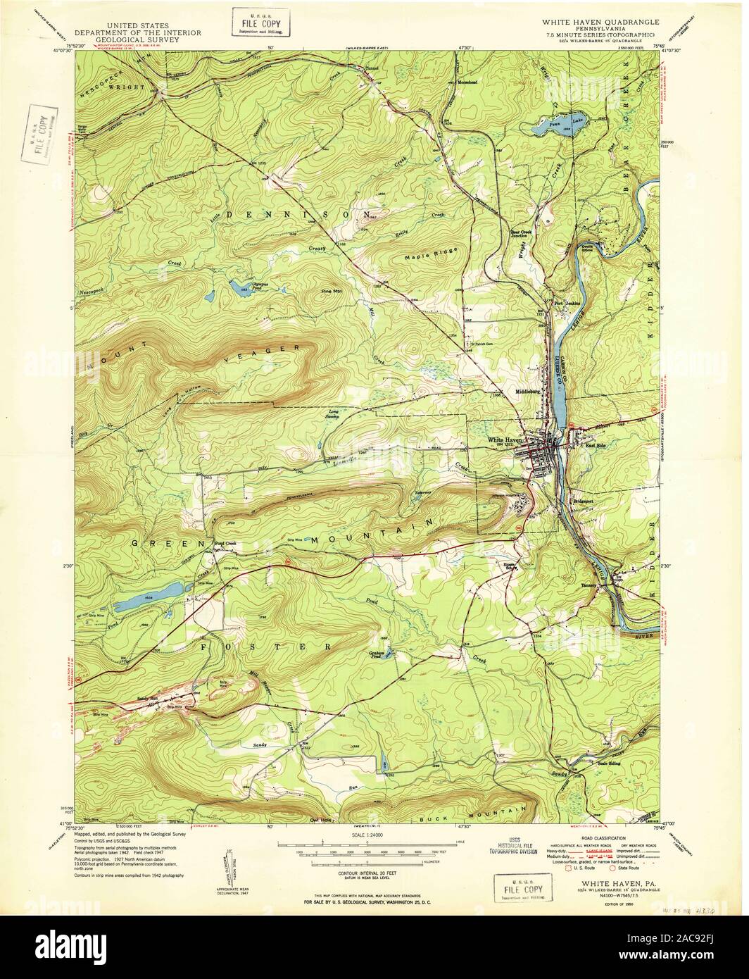 Map of white haven hires stock photography and images Alamy