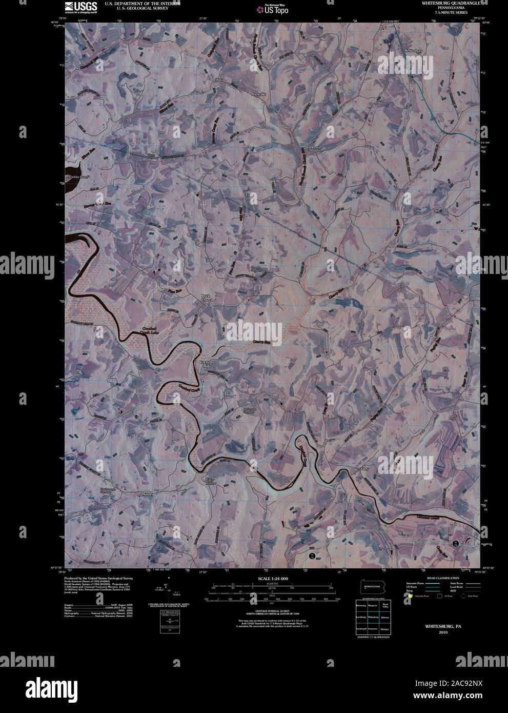 Map of whitesburg hires stock photography and images Alamy