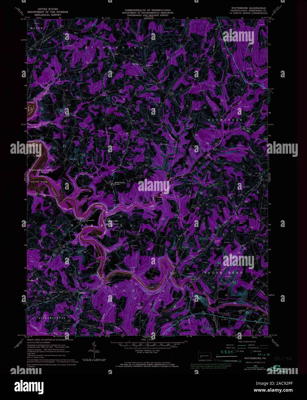 Map of whitesburg hires stock photography and images Alamy