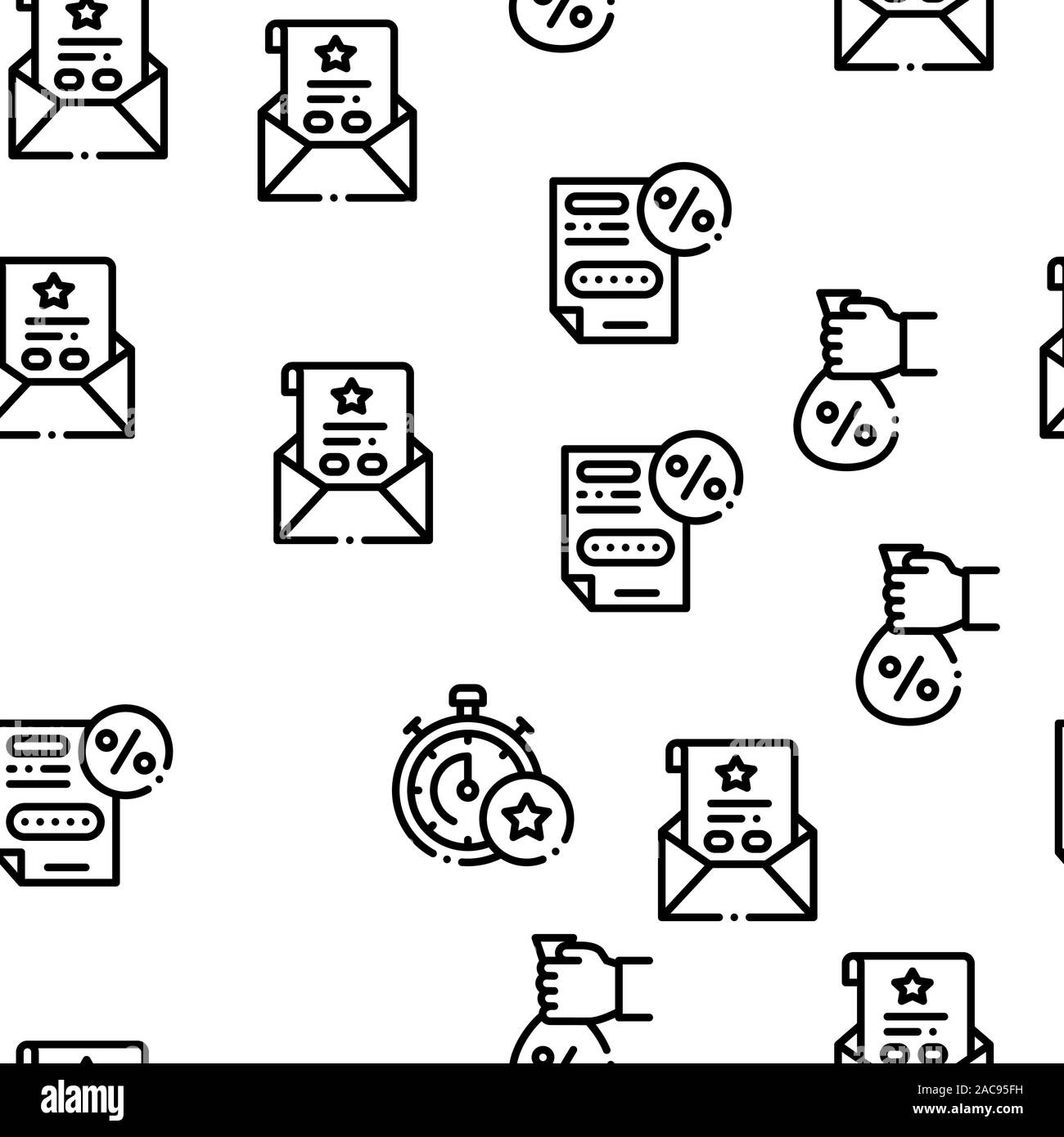 Bonus Hunting Seamless Pattern Vector Stock Vector
