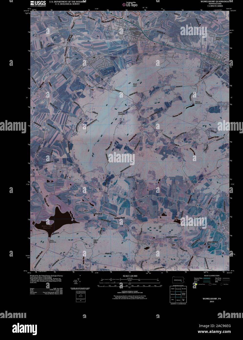 Womelsdorf pennsylvania map hires stock photography and images Alamy