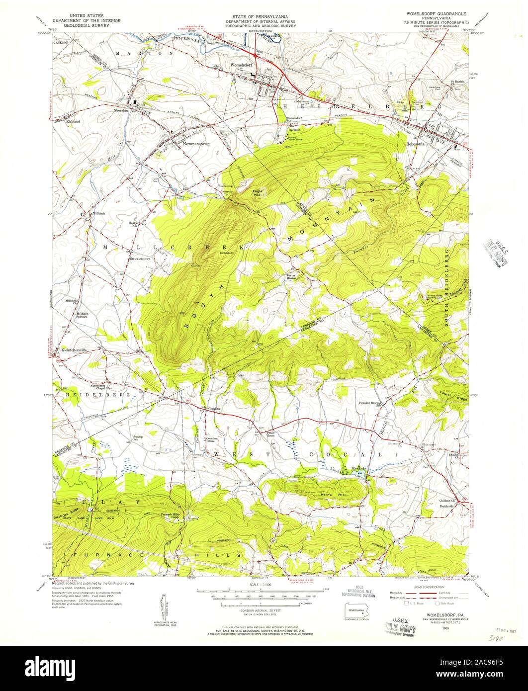 Map of womelsdorf hires stock photography and images Alamy