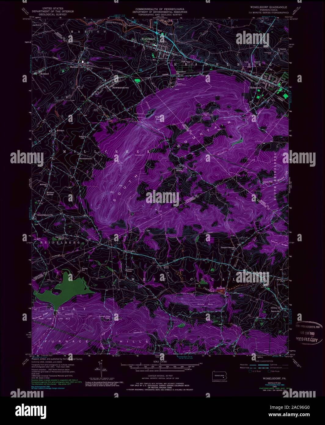 Womelsdorf pennsylvania map hires stock photography and images Alamy