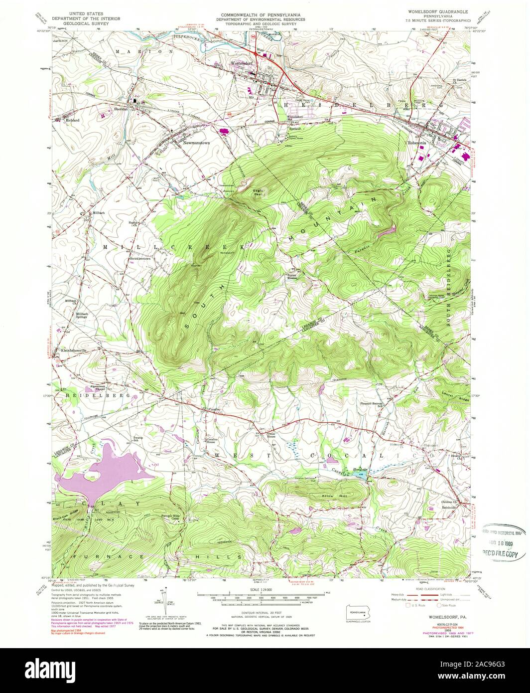 Womelsdorf pennsylvania map hires stock photography and images Alamy