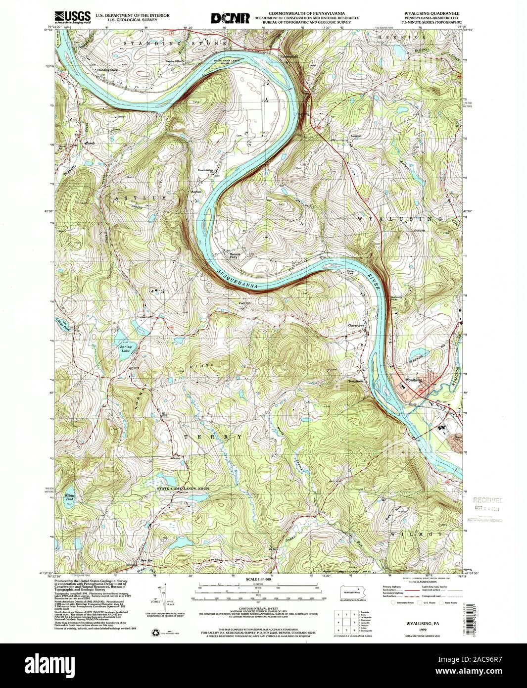 Wyalusing map Cut Out Stock Images & Pictures Alamy