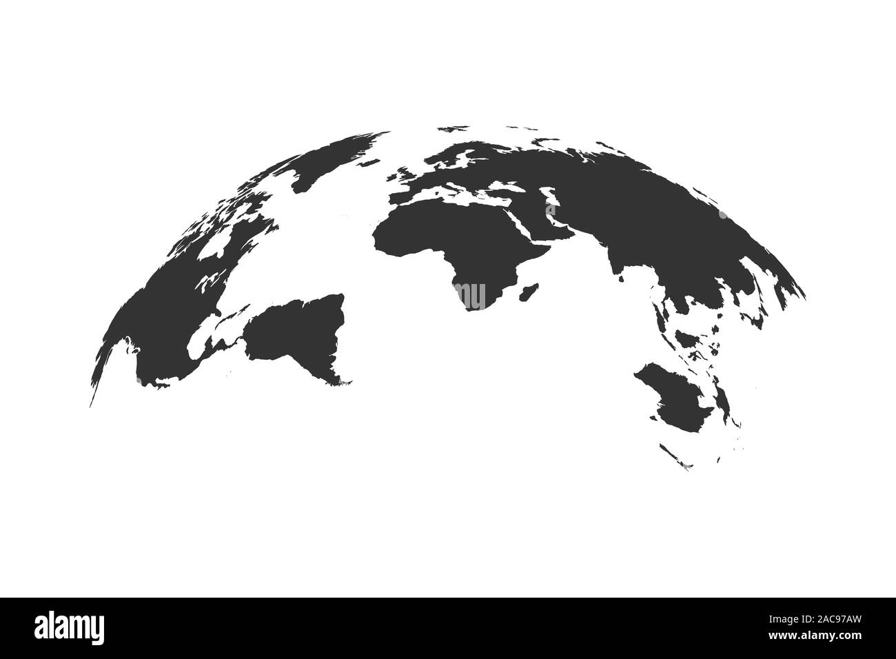 World Map Globe Isolated on white background Stock Vector Image & Art ...