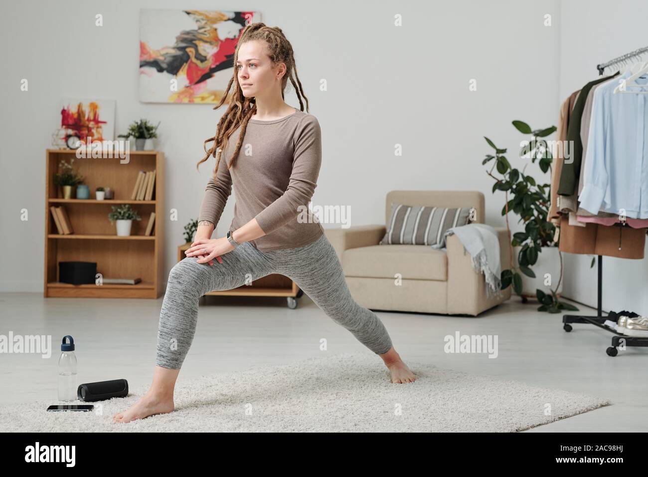 Exercising on carpet outlet