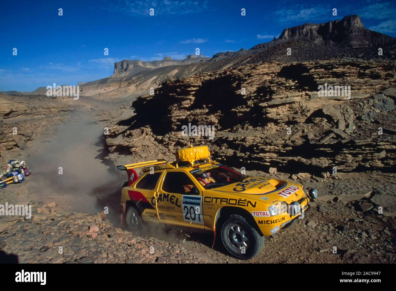 Paris - Tripoli - Dakar 1991 - Waldegard-Gallagher - Citroen ZX Stock Photo