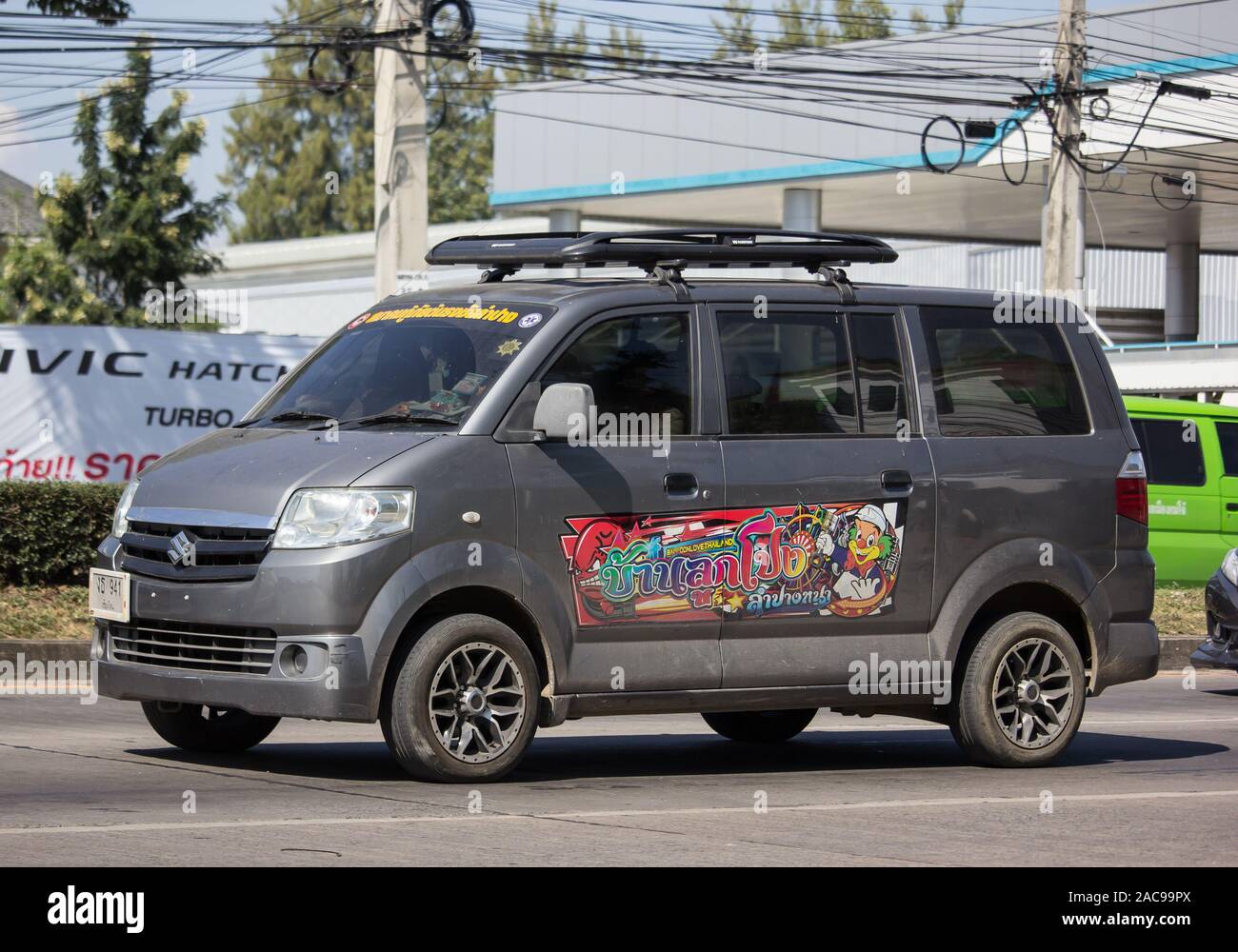 Chiangmai Thailand November 21 2019 Private car Mini Van of