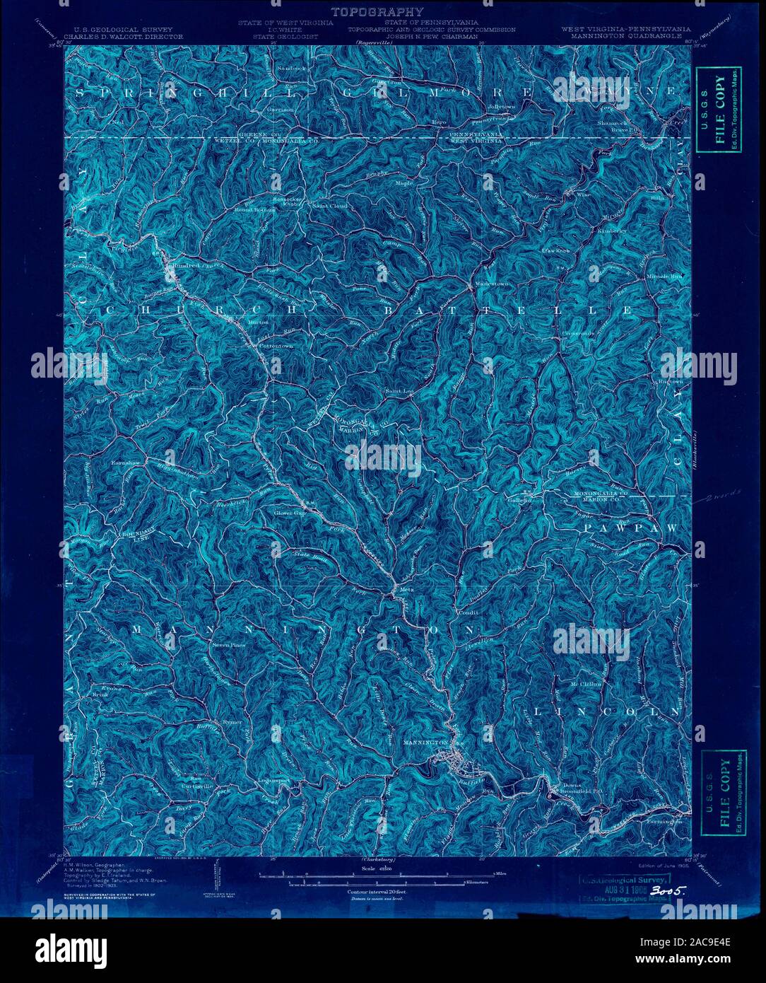 Map of mannington hires stock photography and images Alamy