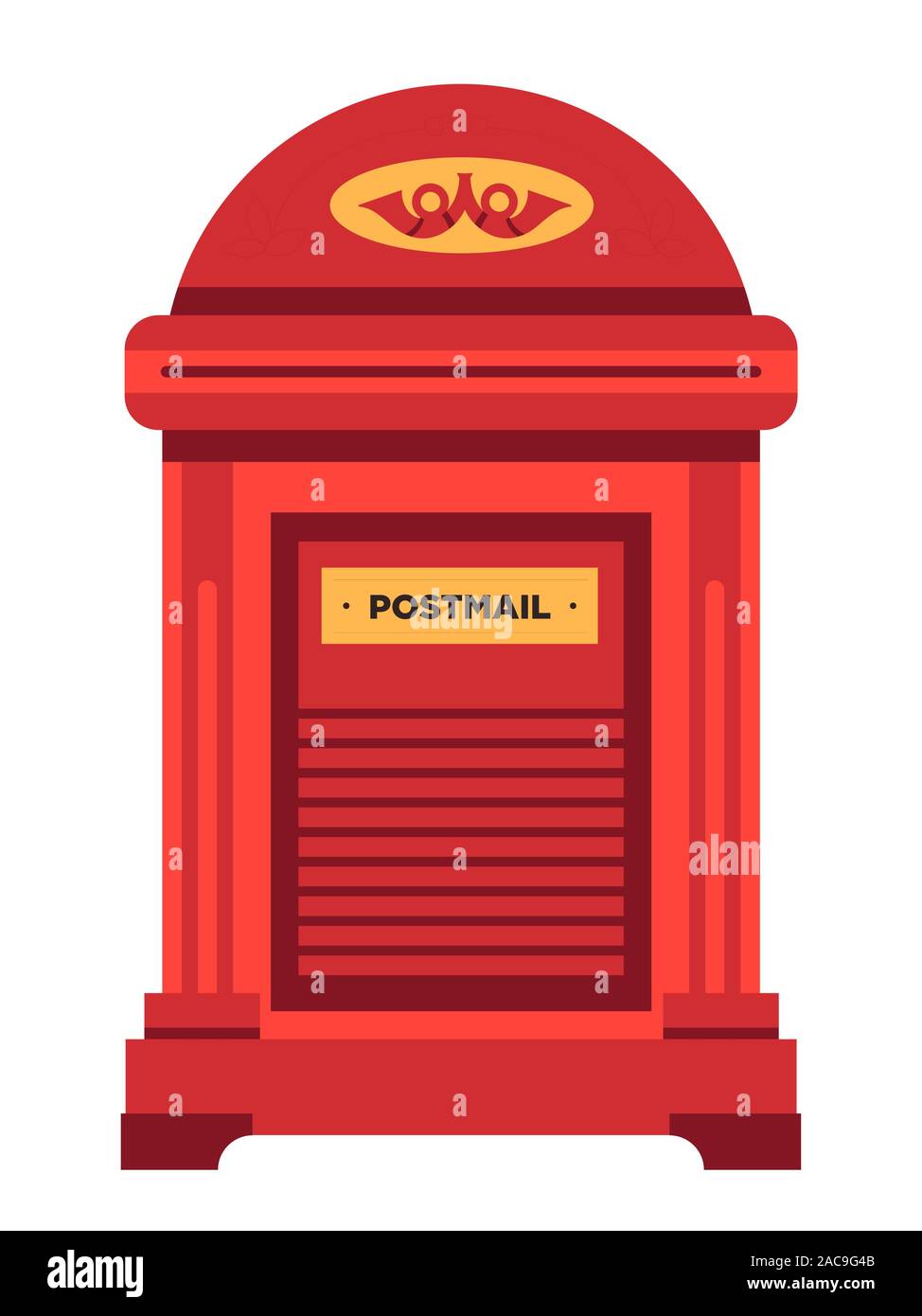English british letterbox letter letters mail mailbox post Stock Vector