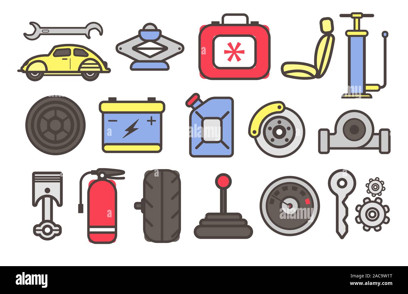 Auto service lift icon Cut Out Stock Images & Pictures - Alamy