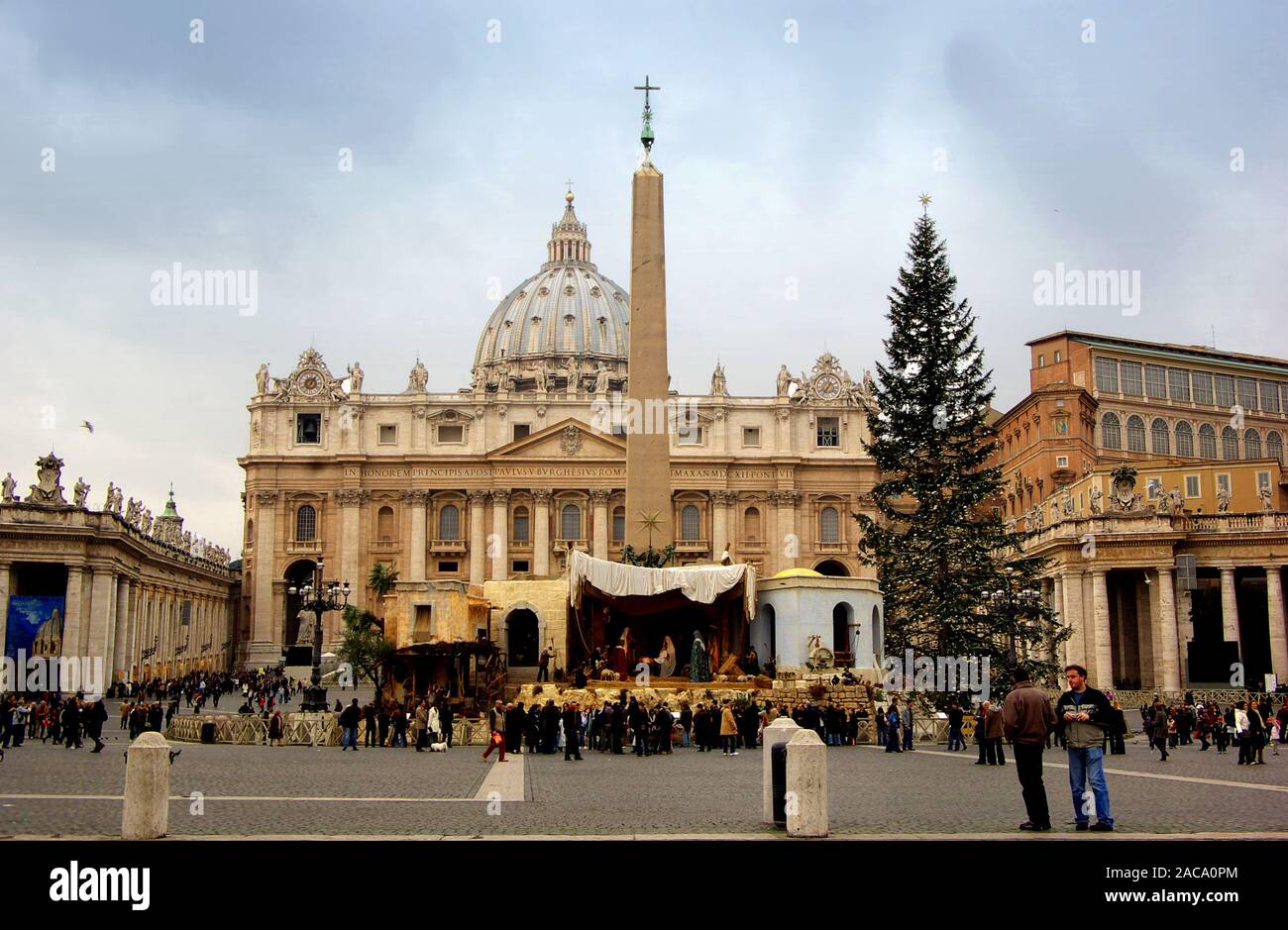 Christmas St Peter's Basilica Stock Photo Alamy