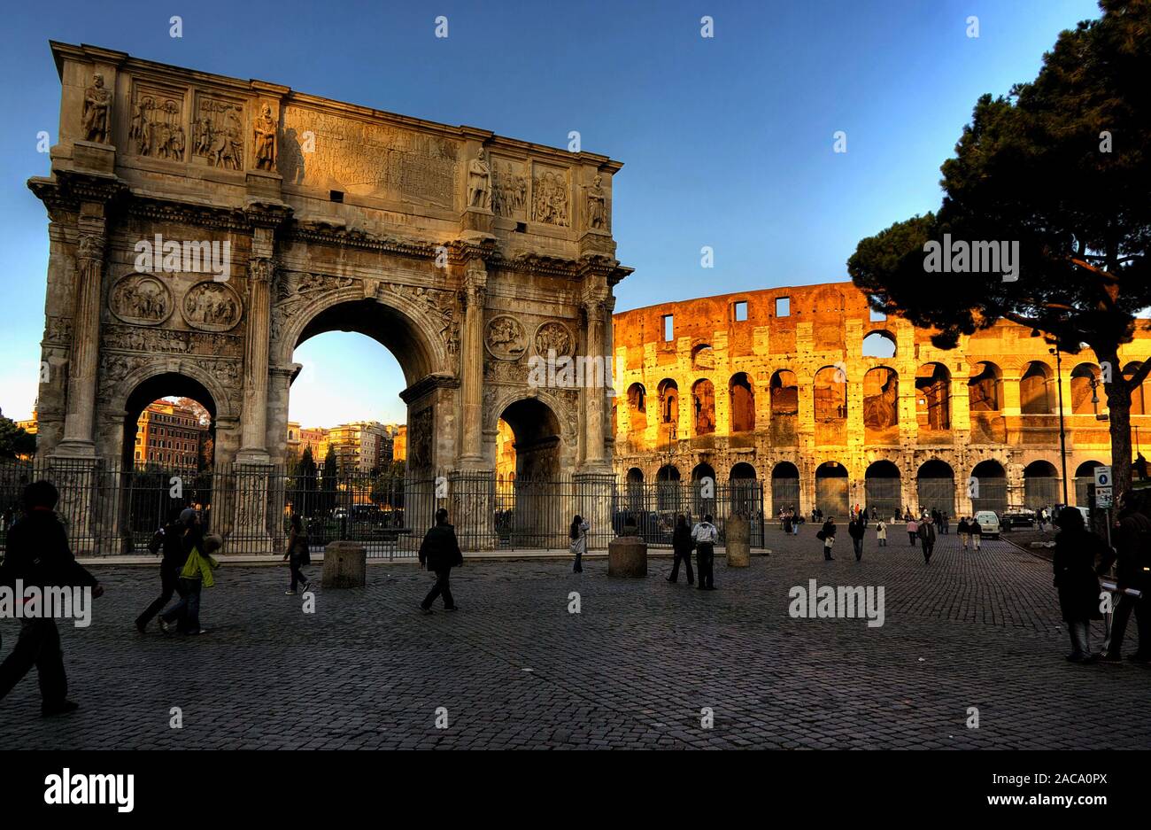 Arch of Constantine Rome Stock Photo