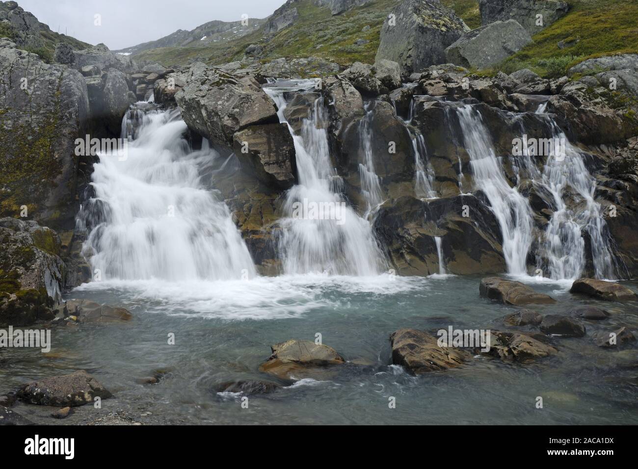 breidsaeterdalen, waterfalls, wasserfaelle, oppland, norwegen, norway, nordeuropa, north europe, Stock Photo