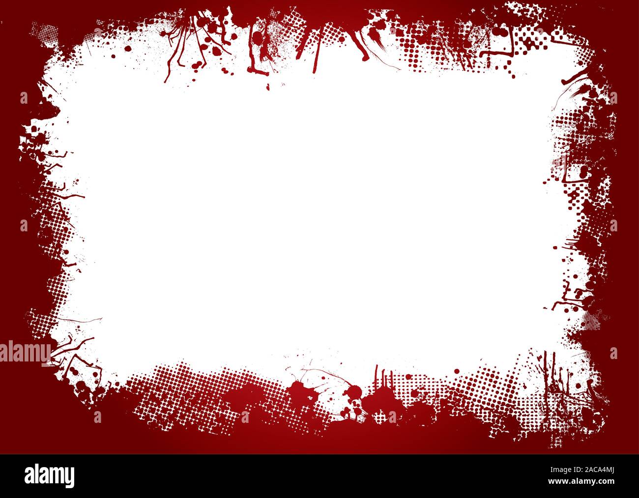 Blood splat border red ink hi-res stock photography and images - Alamy
