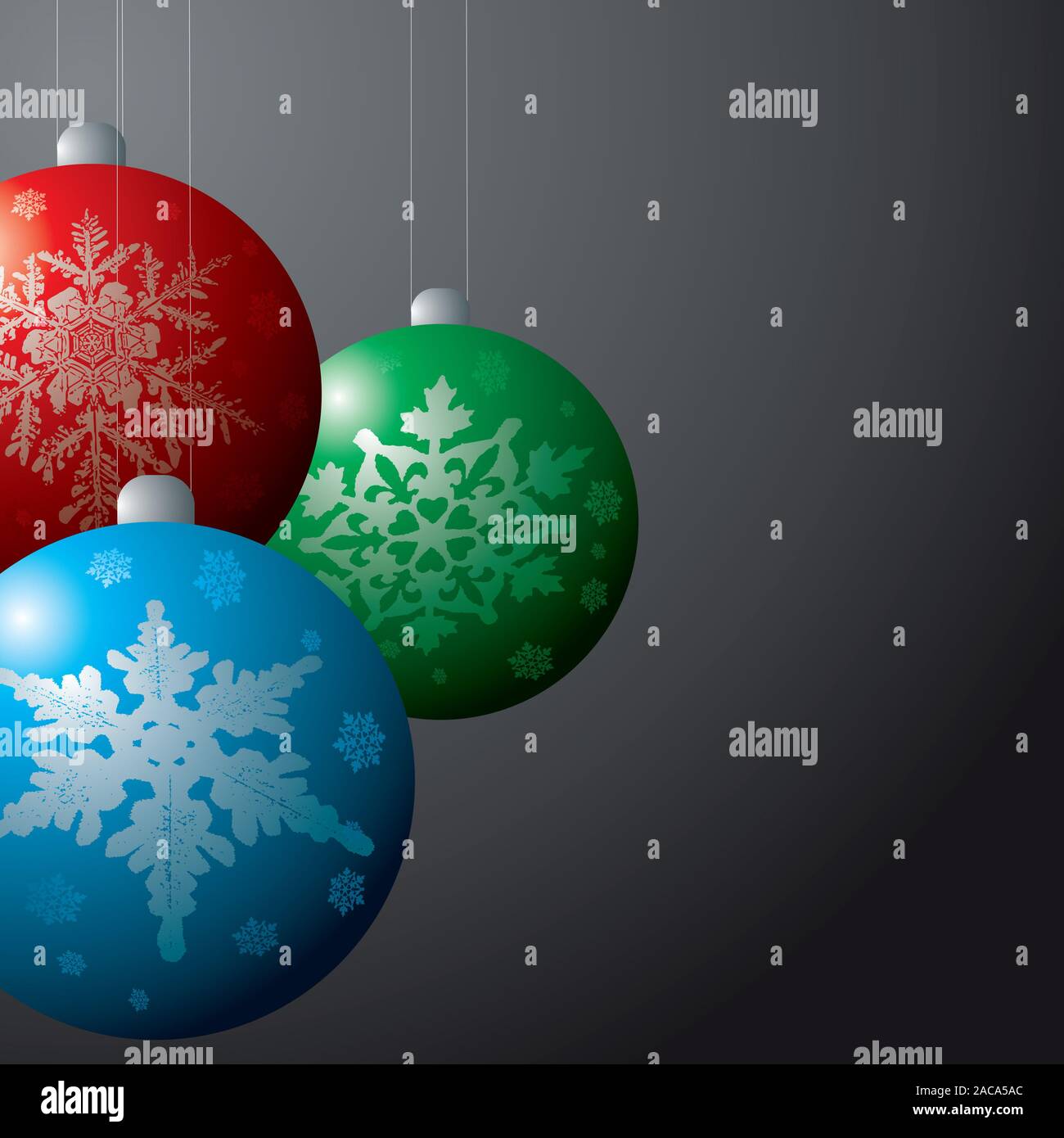 Christmas tree clear glass baubles hi-res stock photography and images ...
