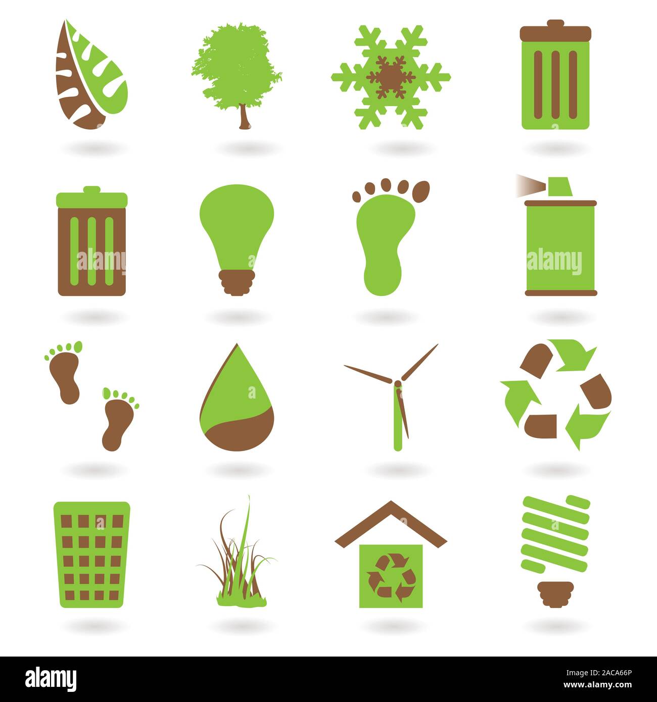 eco icon two tone Stock Photo - Alamy