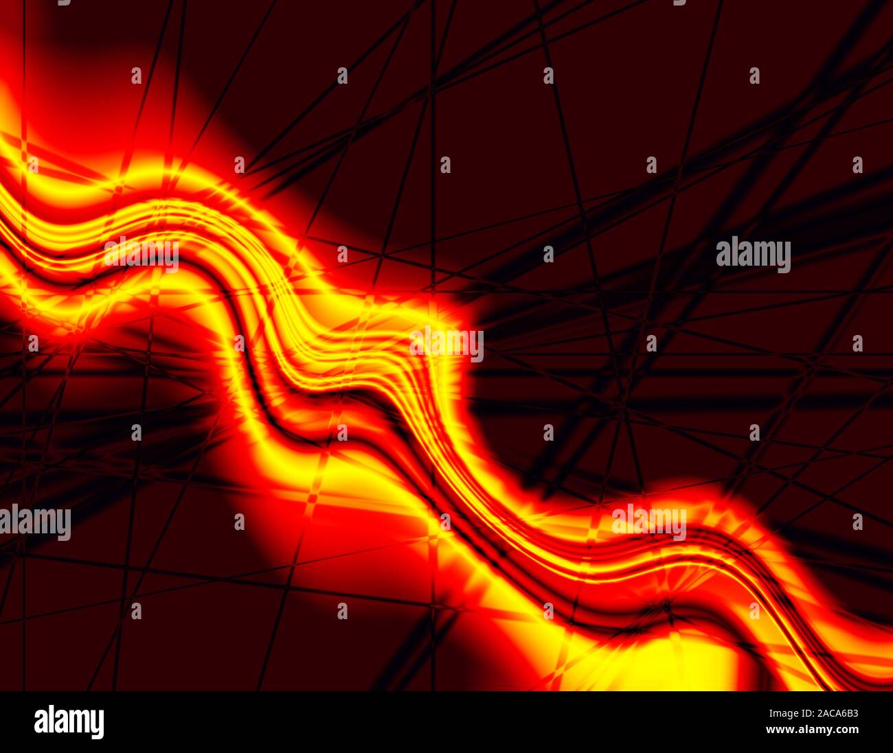 fire stream Stock Photo