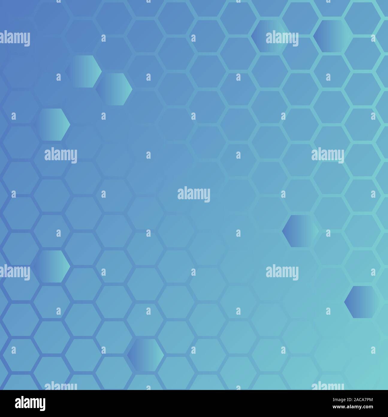 hexa ground blue Stock Photo