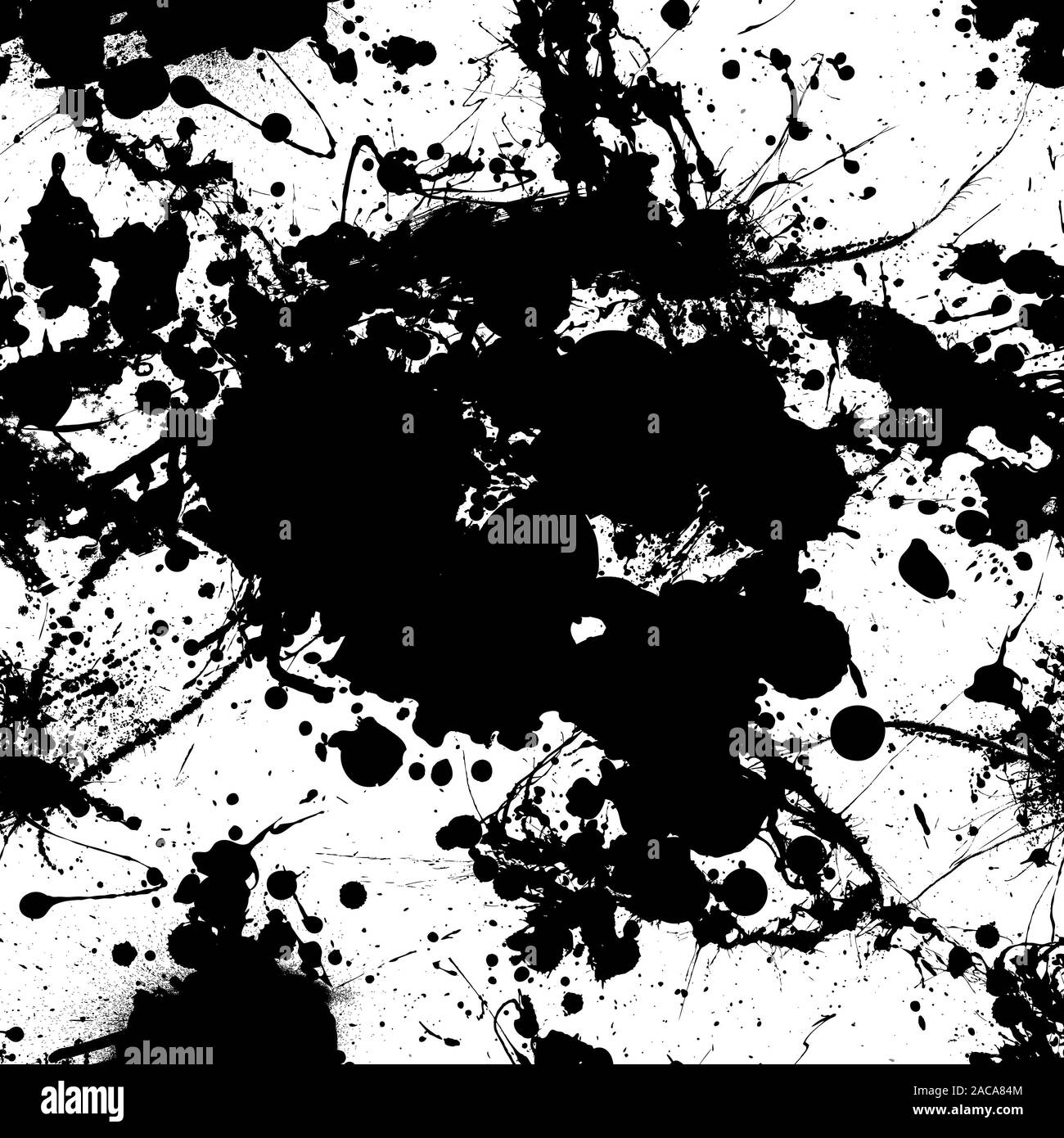 ink splat tile black Stock Photo - Alamy