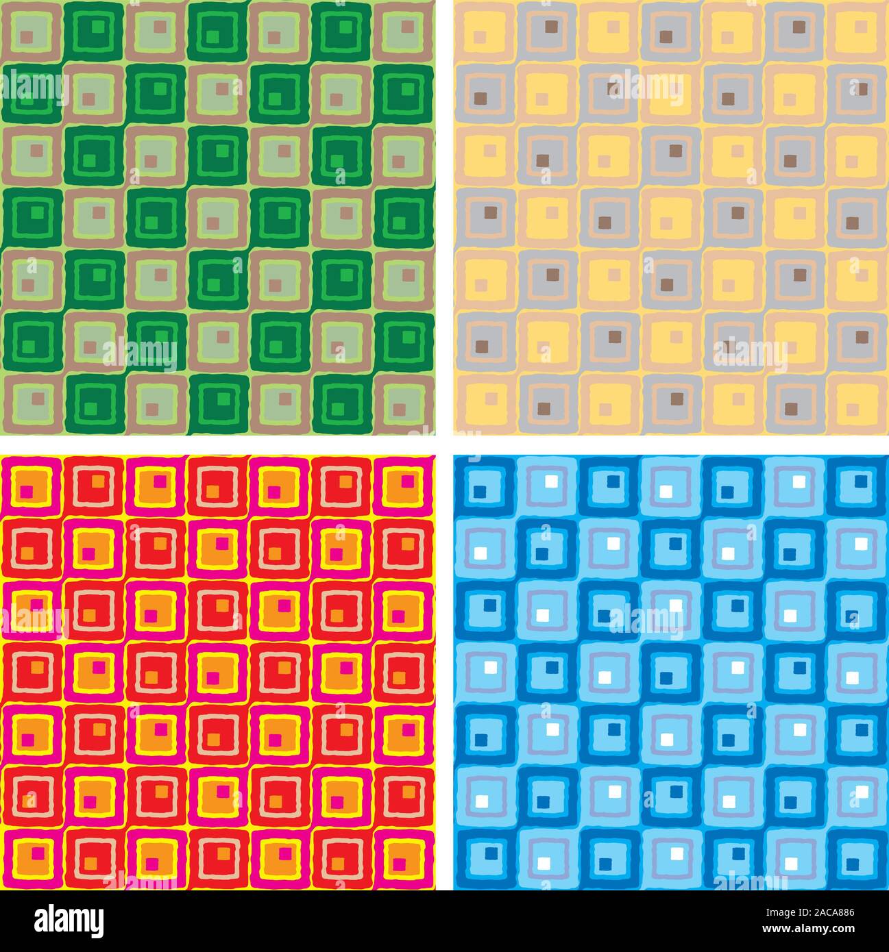 Linked Squares Variation Stock Photo Alamy
