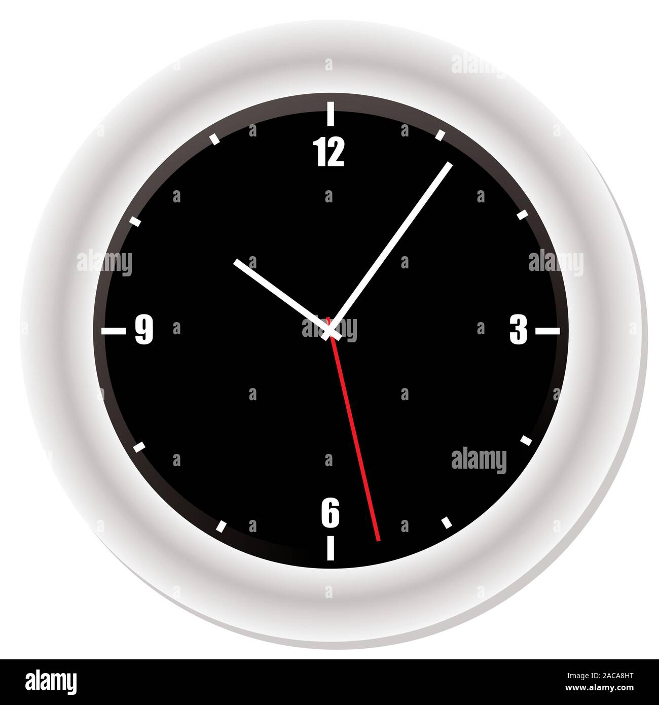 modern bevel clock Stock Photo