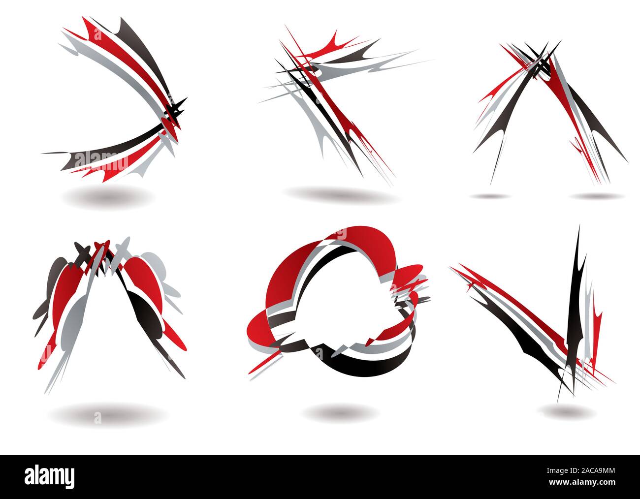 ribbon logo twist Stock Photo - Alamy