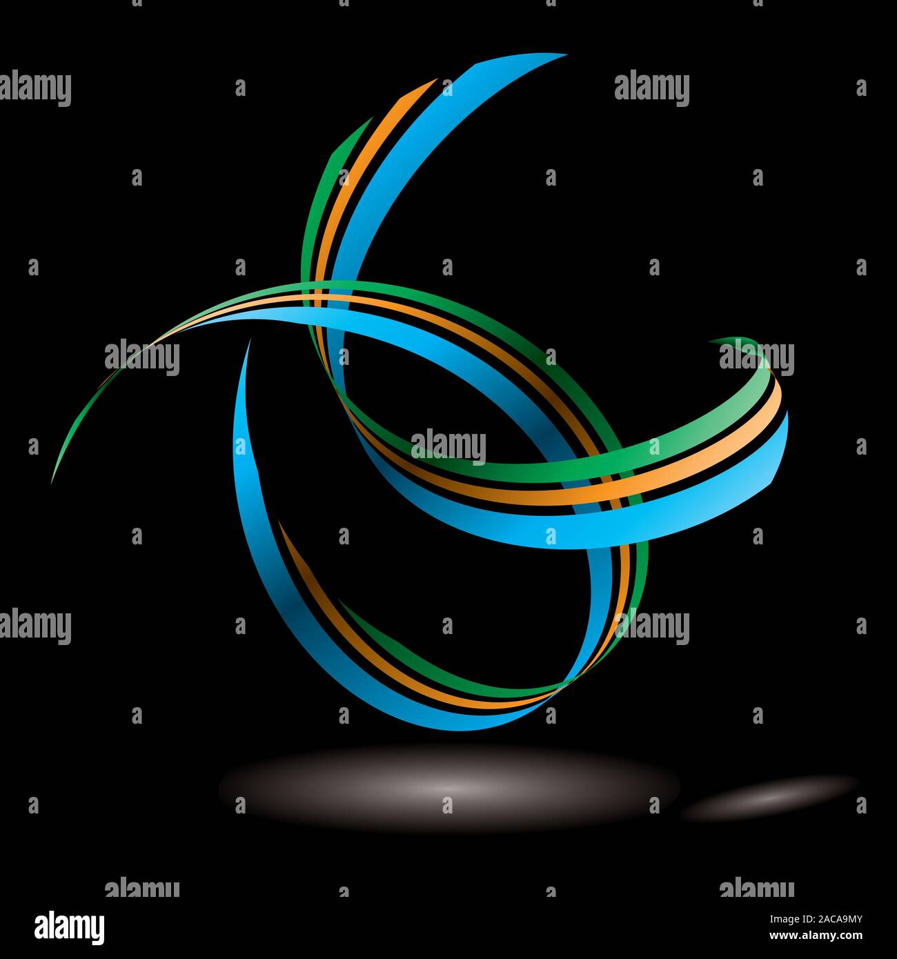 Swoosh swirl hi-res stock photography and images - Alamy