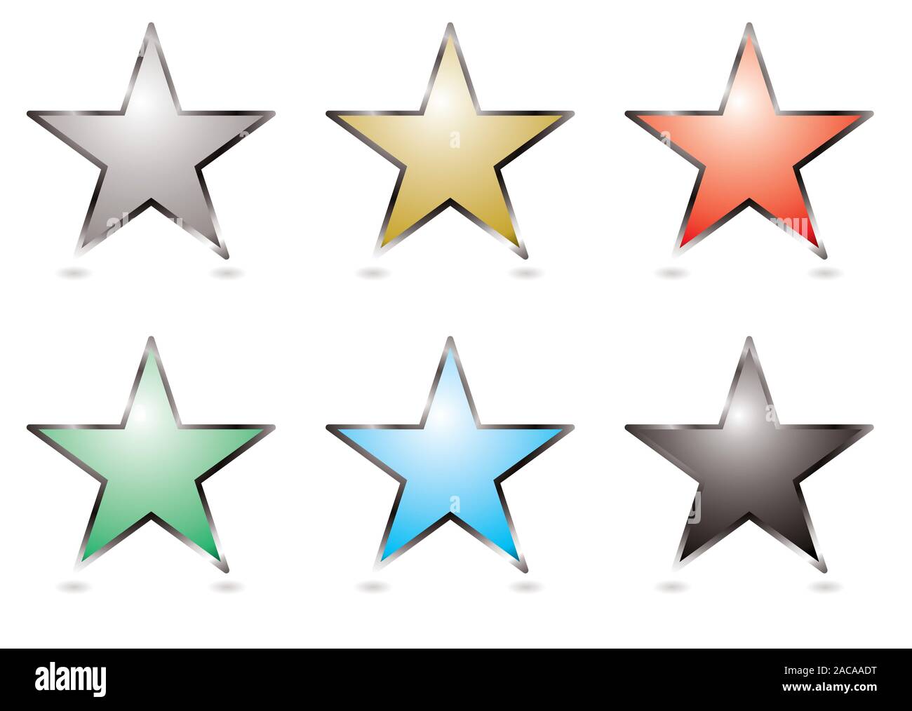 star buttons Stock Photo