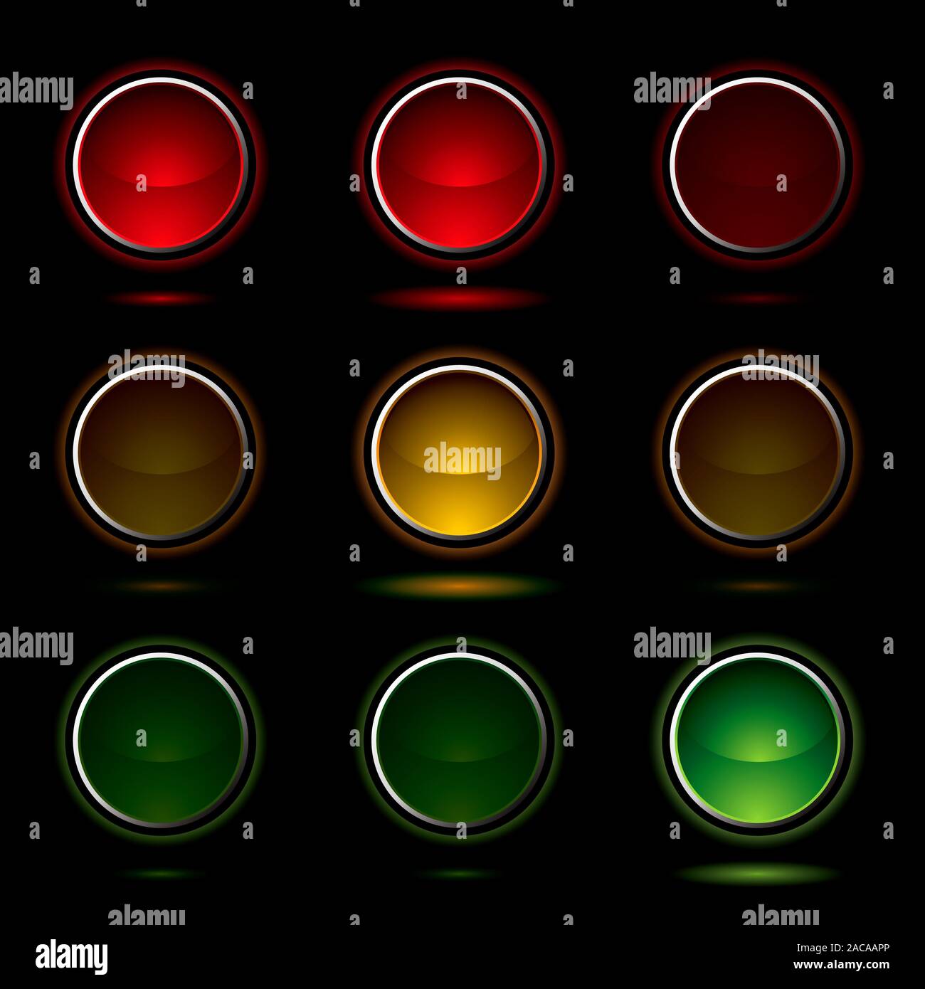 traffic light buttons Stock Photo Alamy
