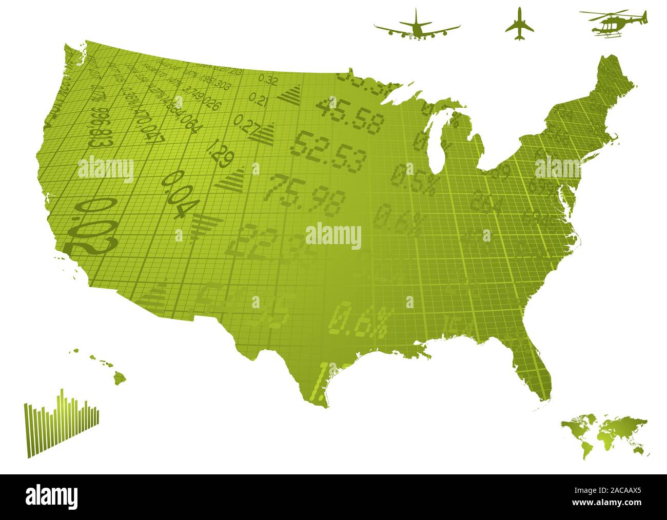us financial map Stock Photo Alamy