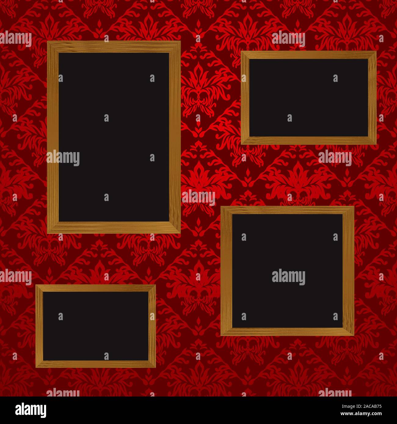 four picture frames Stock Photo Alamy
