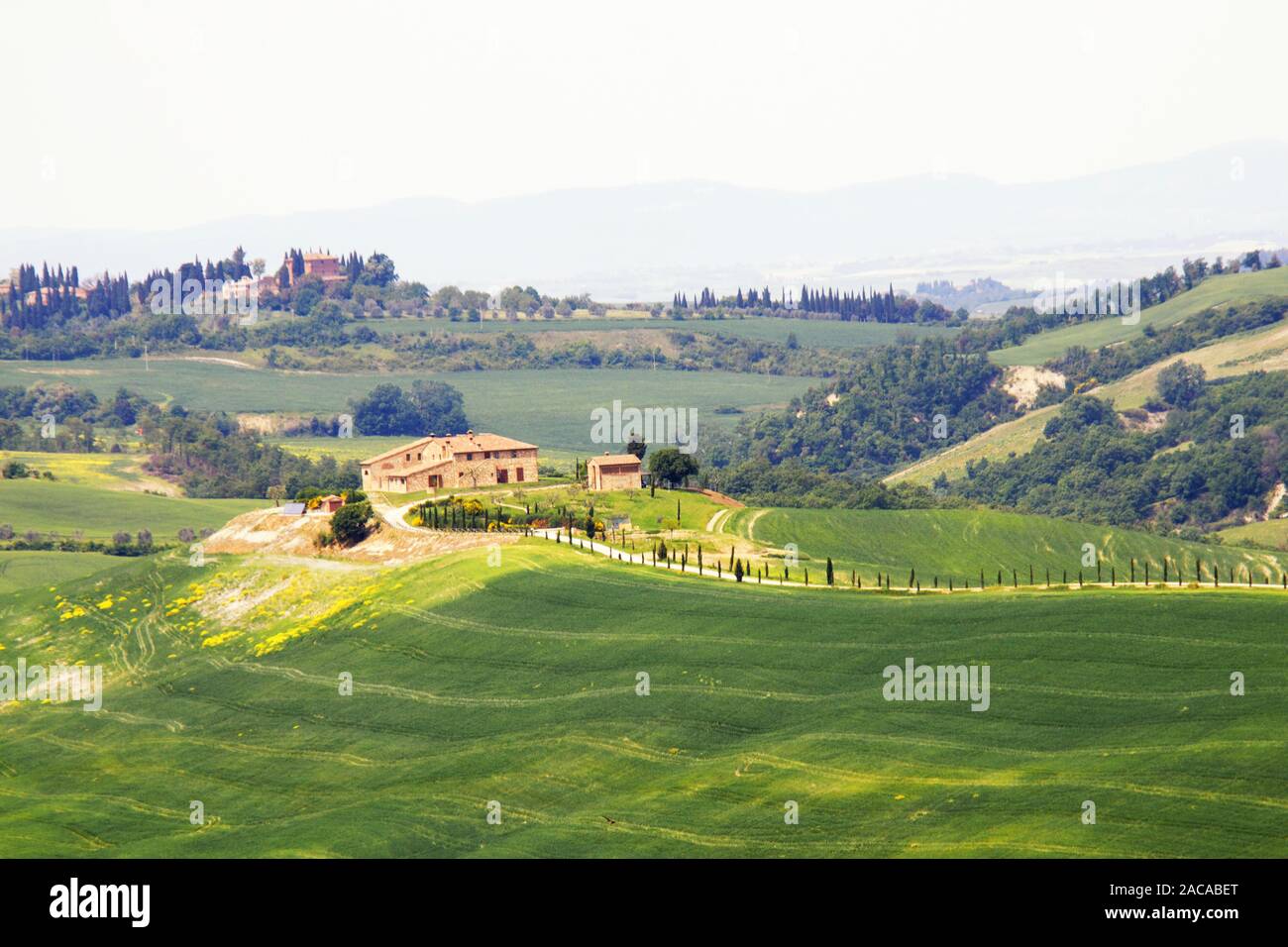 Farmhouse in Tuscany Stock Photo - Alamy