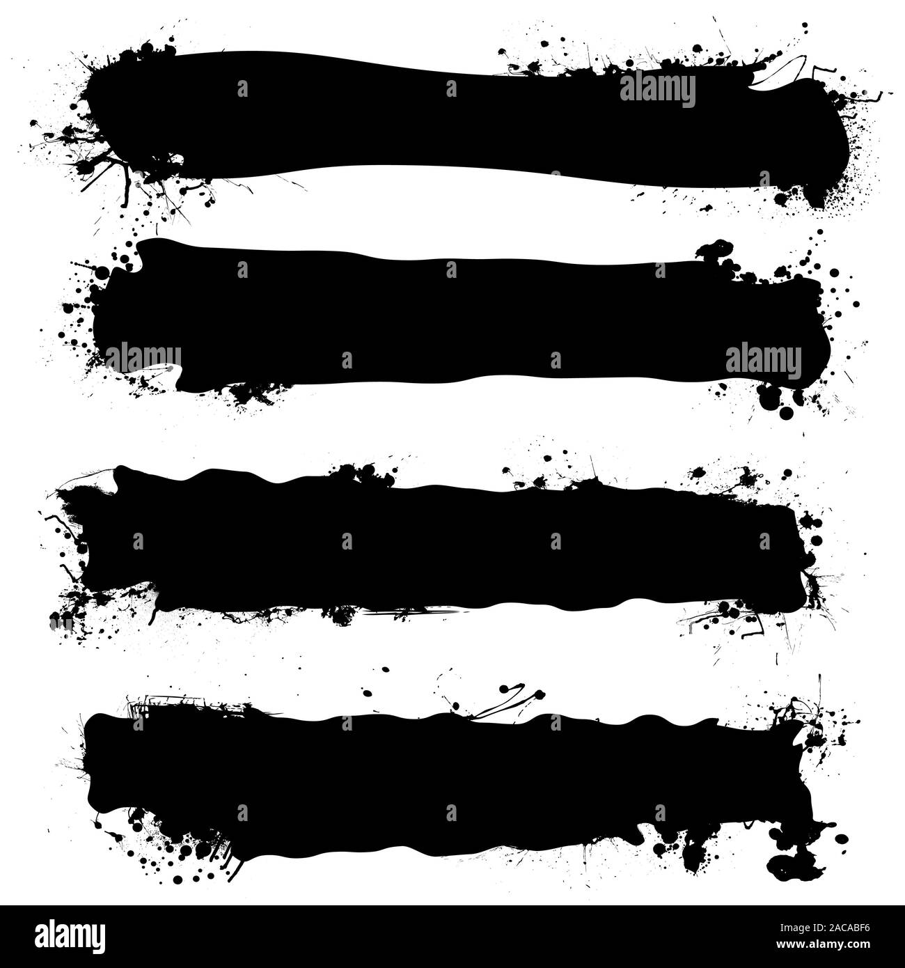 black ink banner Stock Photo