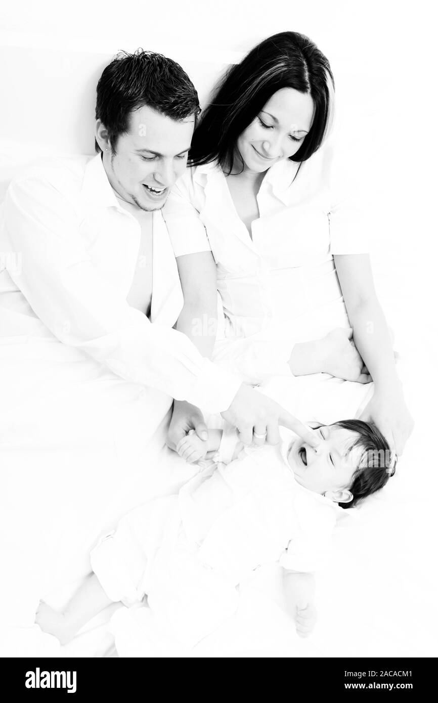 Happy family life Stock Photo - Alamy