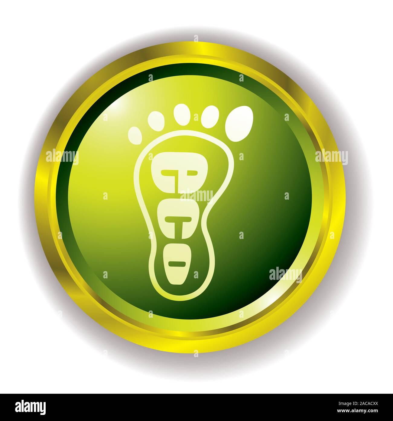 eco foot icon Stock Photo