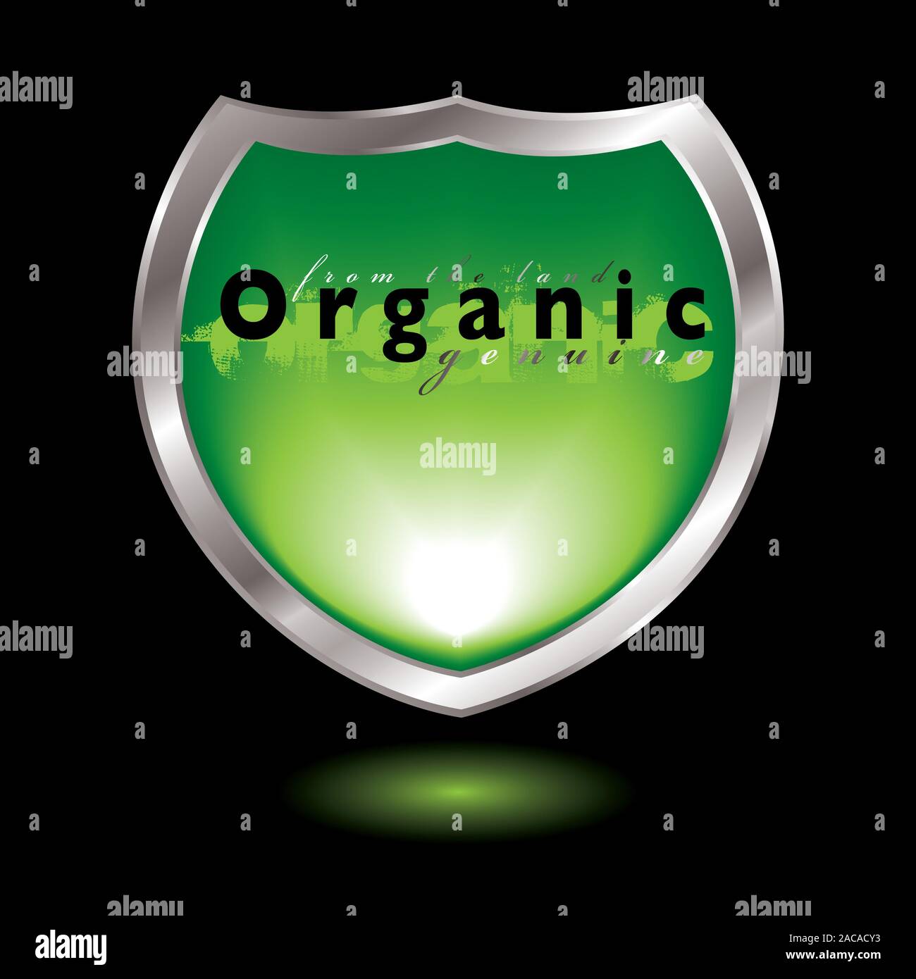 organic shield Stock Photo